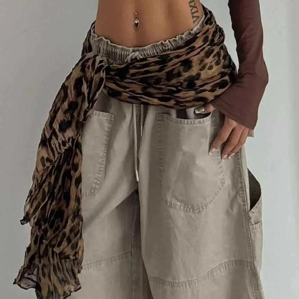 Leopard print towel