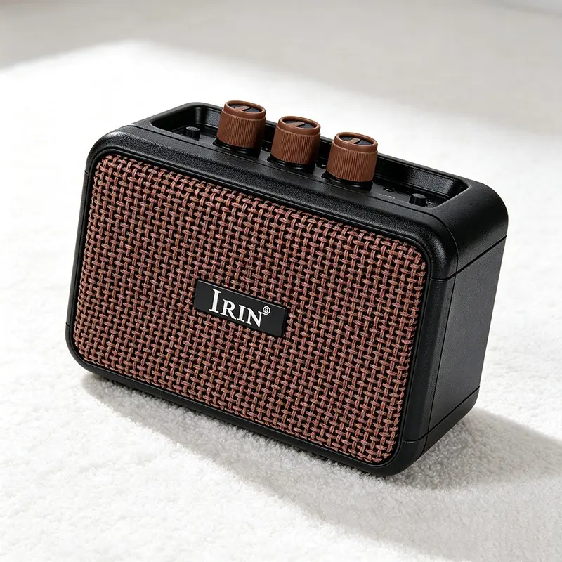 Irin Ag-01 Electric Guitar Amplifier Bluetooth-compatible Speaker, Compact Practice Amplifier, 5w Power, Ideal for Musicians, Portable Audio Device