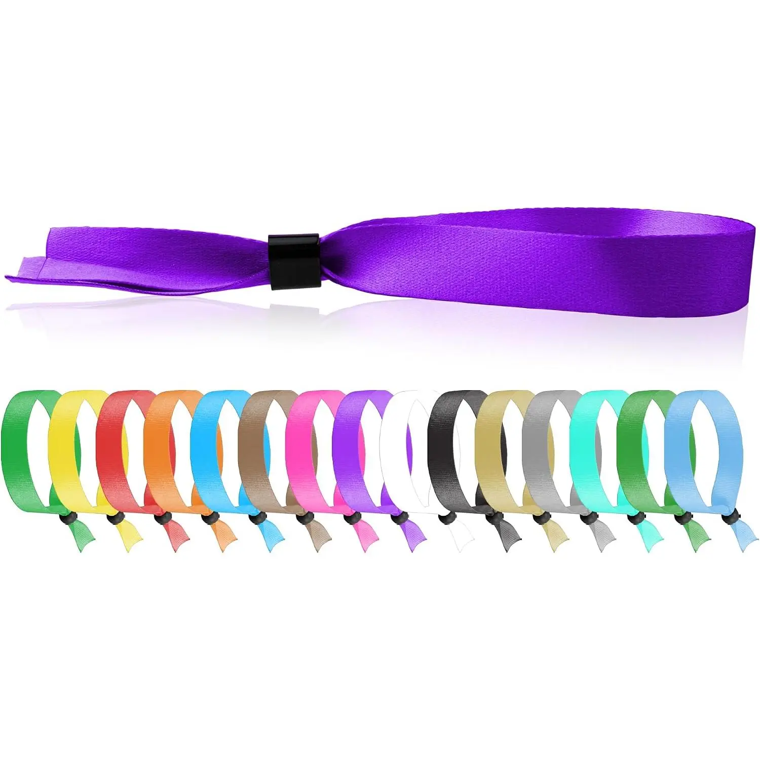 100  Cloth Event Wristbands -  Fabric Bracelets Wrist Bands for Concerts Festival Admission Party 13 ½” x ½”