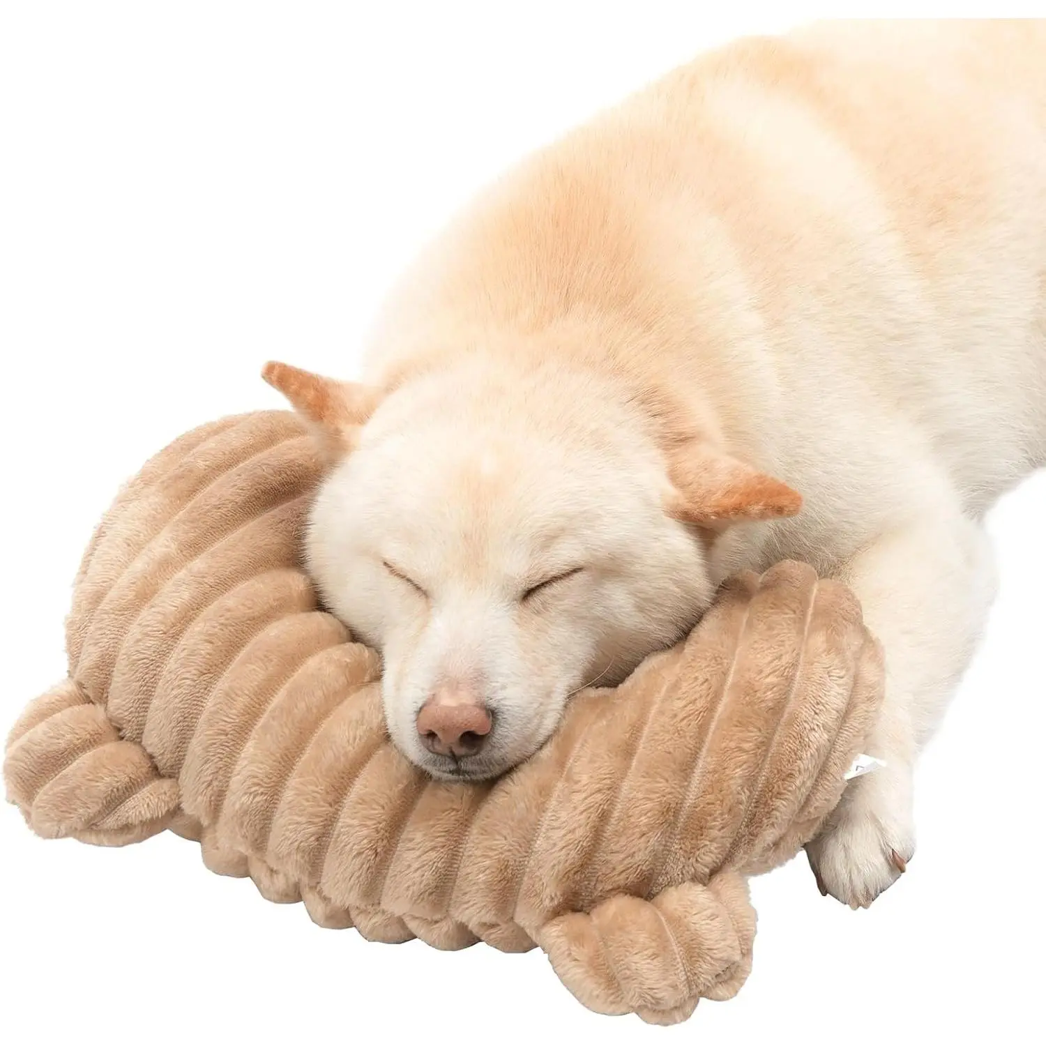 Dog Calming Pillow, Soft and Neck-Friendly, Washable Pet Neck Pillows for Small Medium Large Dogs and Cats, 14" x 9", Coffee