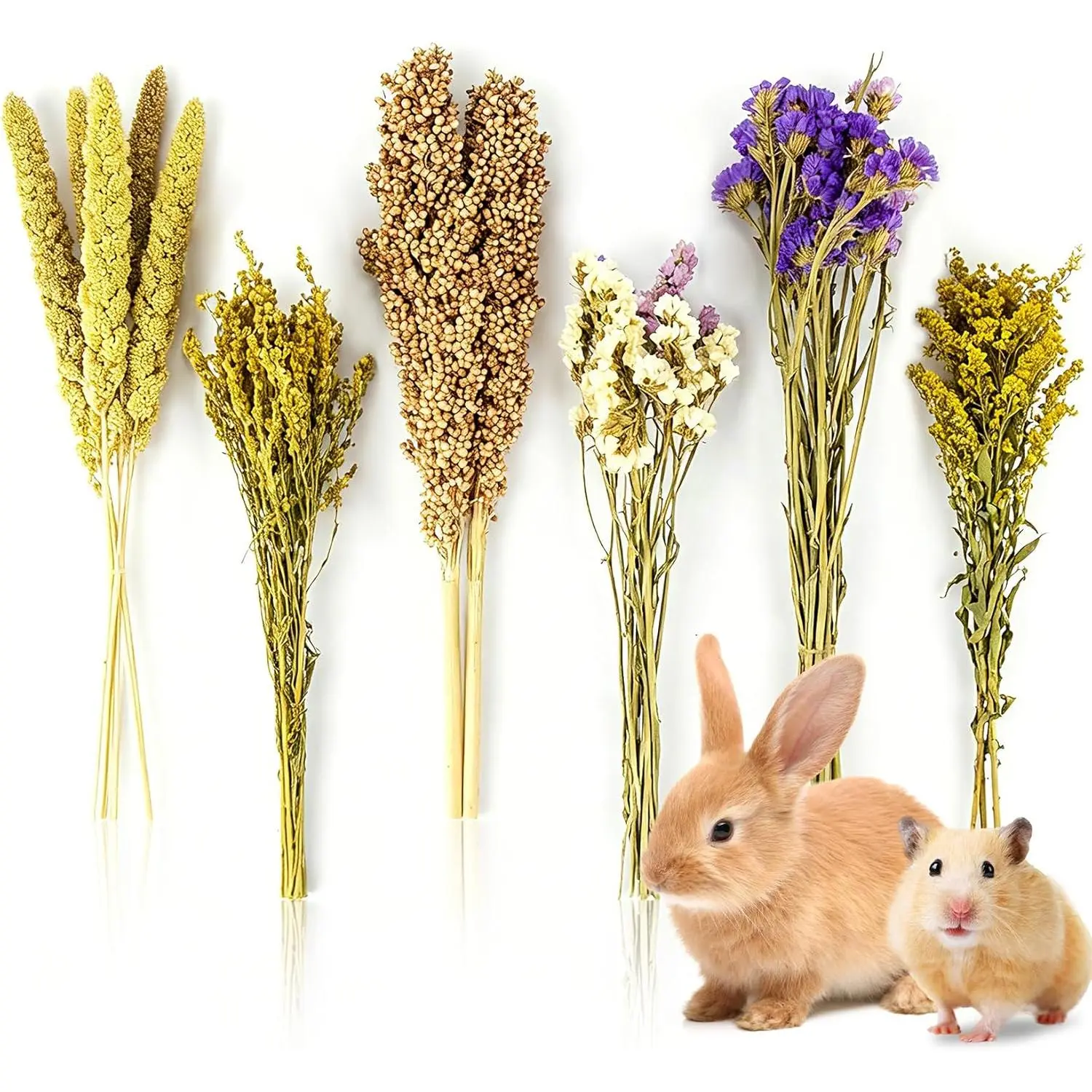 Natural Scent Hamster Bedding Spray, Cage Enrichment Decor Foraging Accessory for Syrian Dwarf Hamster Gerbil Mouse