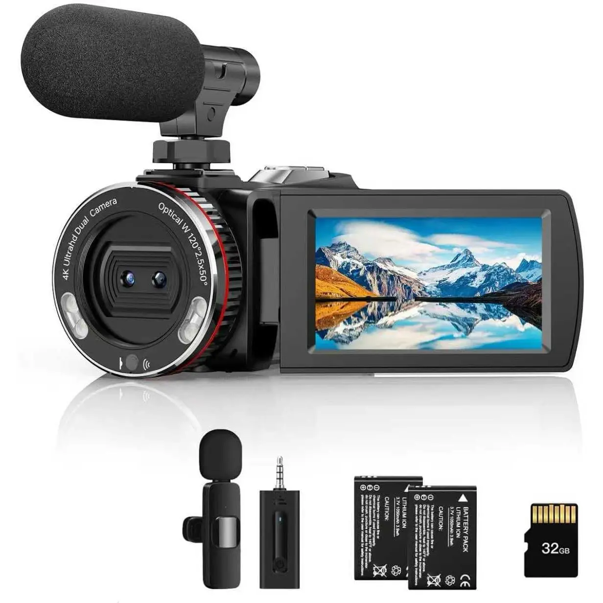 Video Camera Camcorder for YouTube 4K 48MP  Lens with  Mic | Video Camera Camcorder for YouTube4K 48MP  Lens with  Mic