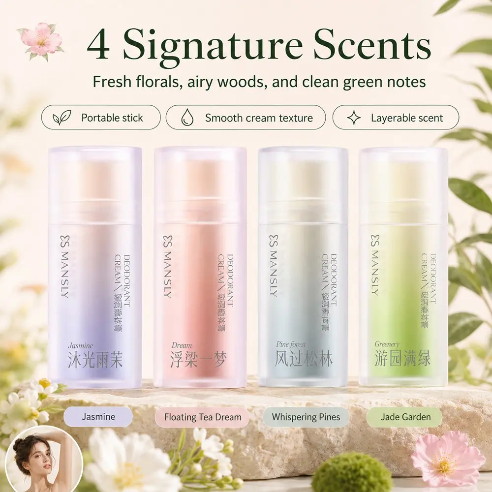 Manish Lily Flower Fragrance Solid Perfume, Light Scent, Portable, Unisex, Affordable, Suitable for All Occasions, Ideal Gift