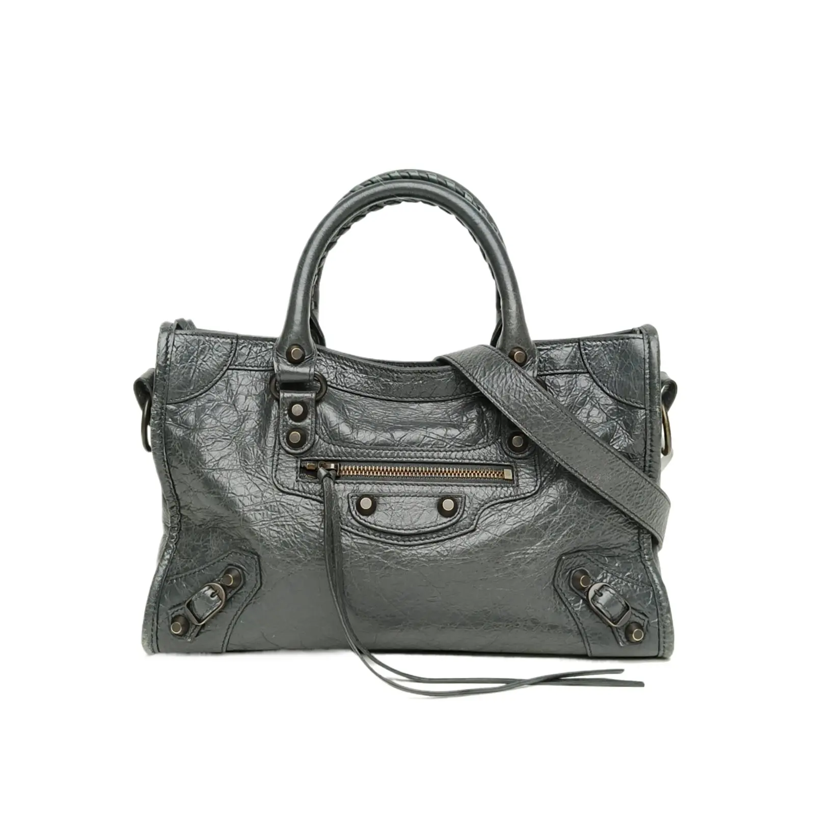 Pre-owned Balenciaga CLASSIC CITY Motorbike Bag, small【deposit:200,BP:1584】P216852840