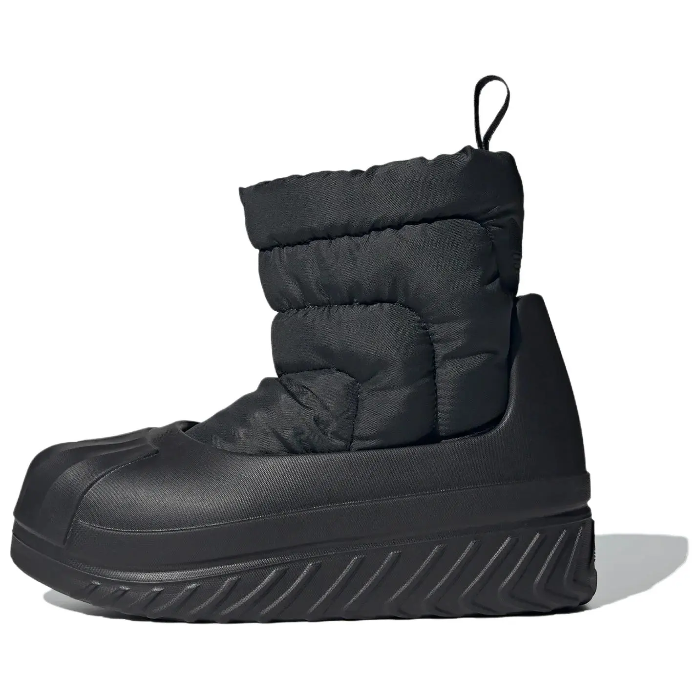Women's Adidas Originals AdiFOM Superstar Classic Rubber Footwear - Soft Comfort Ankle Boots, Black Trending Style, House White Official Design, Maison Mihara Verifiable with Global Authentication Credentials