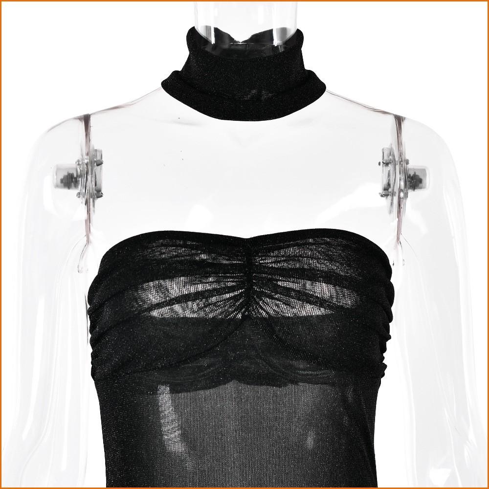 KODA & CO 04 European & American 2025 New Style Sexy & Elegant High-End Slim Fit Tube Backless Mermaid Maxi Dress