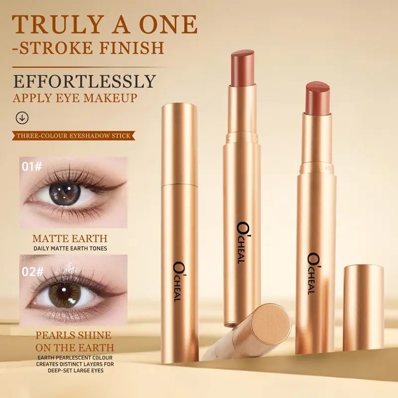 Three-Color Gradient Eyeshadow Stick, Official Authentic, Easy to Use, Perfect for Beginners, Create Stunning Eye Makeup