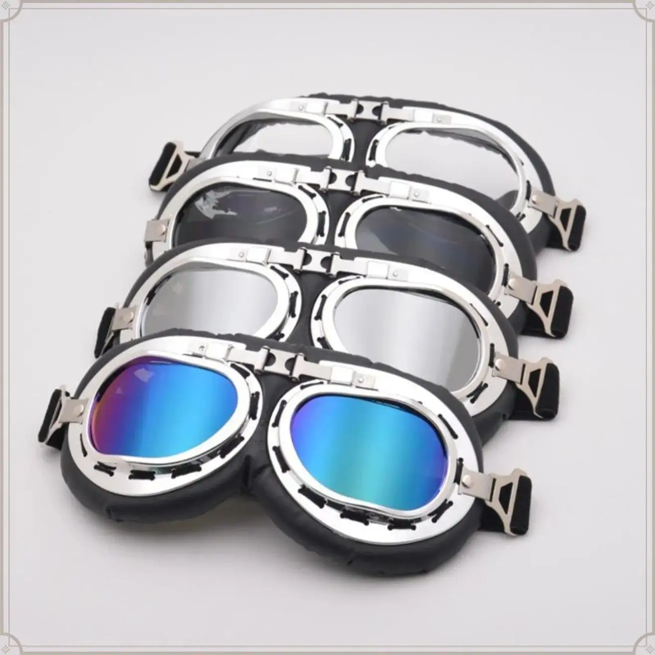 Vintage Pilot-Style Goggle Sunglasses with Windproof Frame & UV Protection, Retro Full Lens Eyewear for Driving, Sports & Weekend Brunches, Beach Days, Outdoor Sports, Comfortable, Everyday Errands