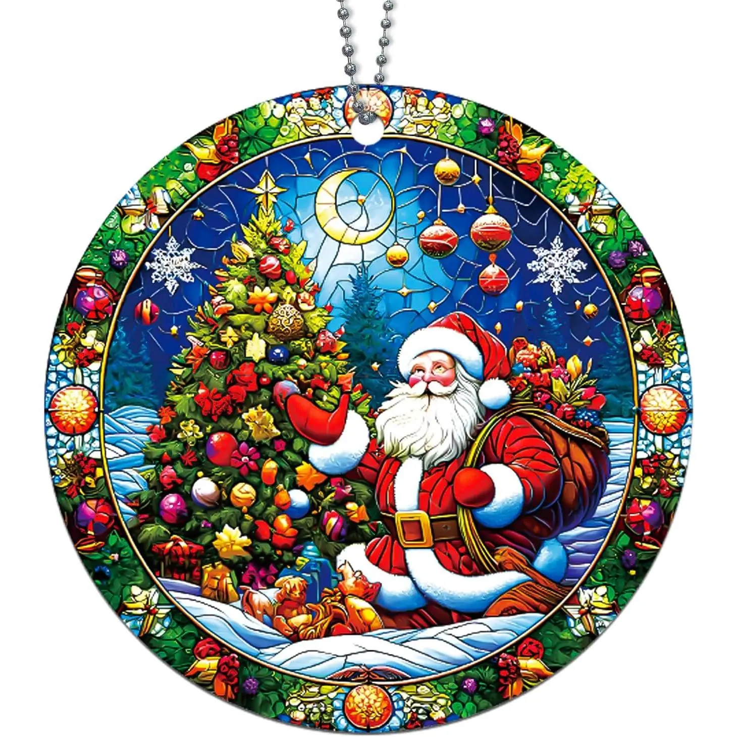 Santa Ornaments, Santa Claus Ornaments for Christmas Tree,  Santas  Ornament,  Classic Christmas Ornament for  Exchange