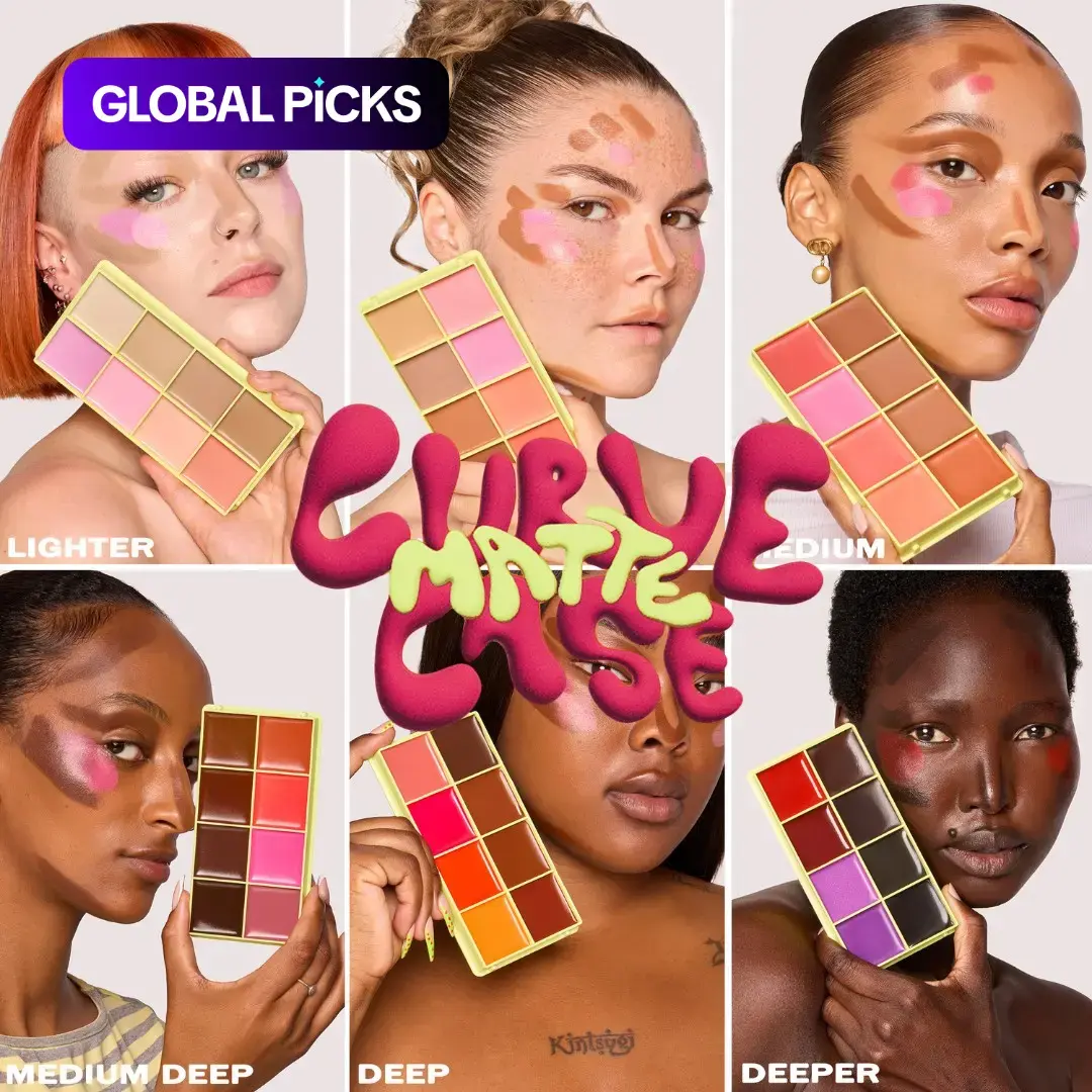 Multi- Use Matte Cream Blusher for Women, Makeup PaletteMulti-Use Matte Cream Blusher & Bronzer Contour Makeup Palette for Women, Long Lasting Face Sculpting Cheek Makeup Palette, Glam Face Palette, Everyday Versatile Makeup