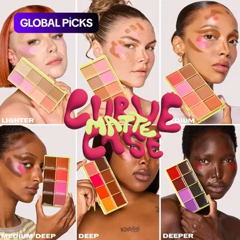 Multi-Use Matte Cream Blusher & Bronzer Contour Makeup Palette for Women, Long Lasting Face Sculpting Cheek, Glam, Everyday Versatile, Soft Glam Makeup #GLOBAL PICKS