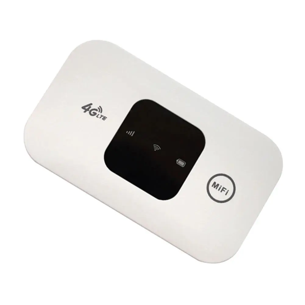 4G Pocket WiFi Router Portable Mobile Hotspot 150Mbps 4G Wireless Router 2100mAh with SIM Card Slot Wide Coverage