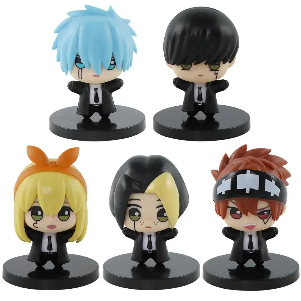 Anime Mash Burnedead Figure Magic and Muscles Lemon Irvine Lance Crown Figurine  Dot Barrett action Figure Mini PVC Models Gifts