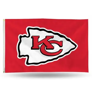 Rico 3X5 Flag - NFL - Kansas City Chiefs (RED)