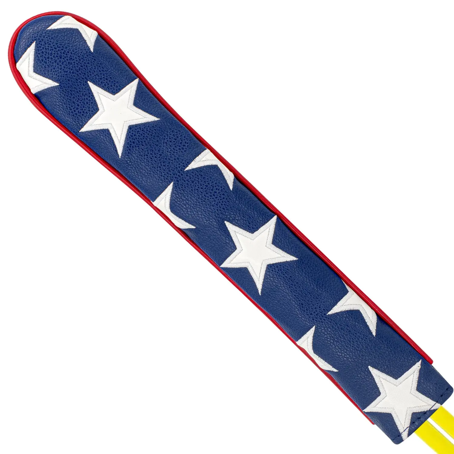 Star Pattern Golf Alignment Stick Cover, Premium PU Training Rod Sleeve, Portable Golf Practice Accessory, Ideal Gift for Golf Enthusiasts