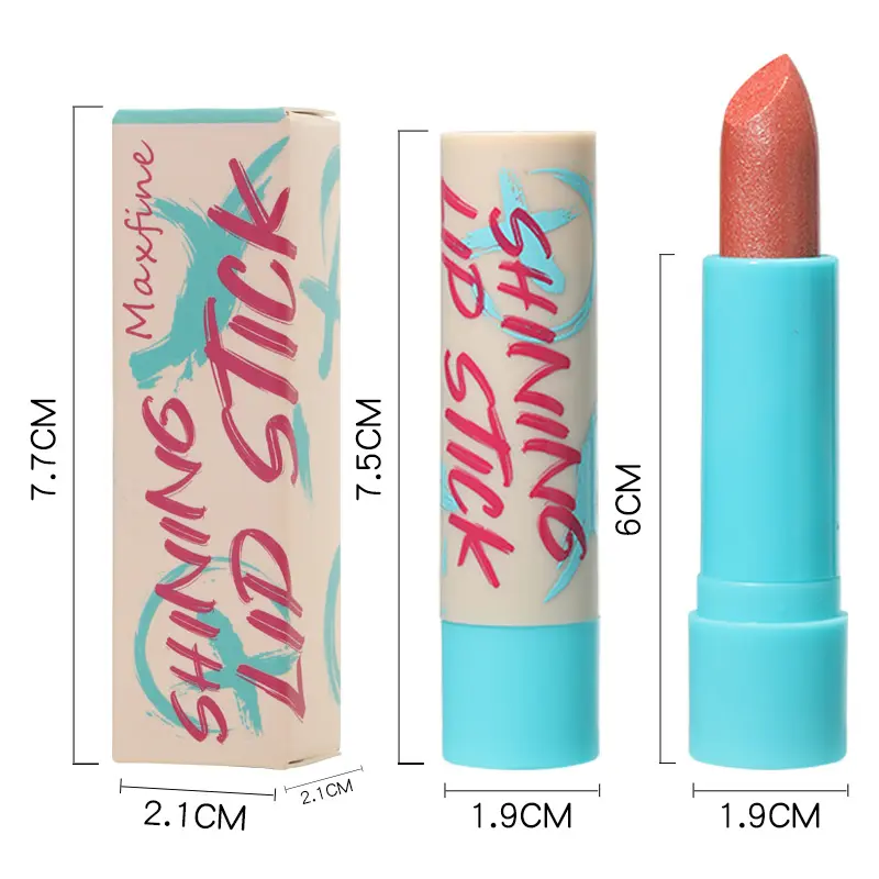 Universal Sparkling Gold Diamond Lipstick, European-American Style Long-Lasting Easy-Apply Lip Color, Beauty & Personal Care Makeup Lip Gloss