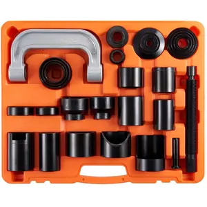 VEVOR Ball Joint Press Kit, 25 pcsTool Kit, C - press Ball joint Remove and Install Tools, for Most 2WD and 4WD Cars, Heavy Duty Ball Joint Repair Kit for Automotive Repairing