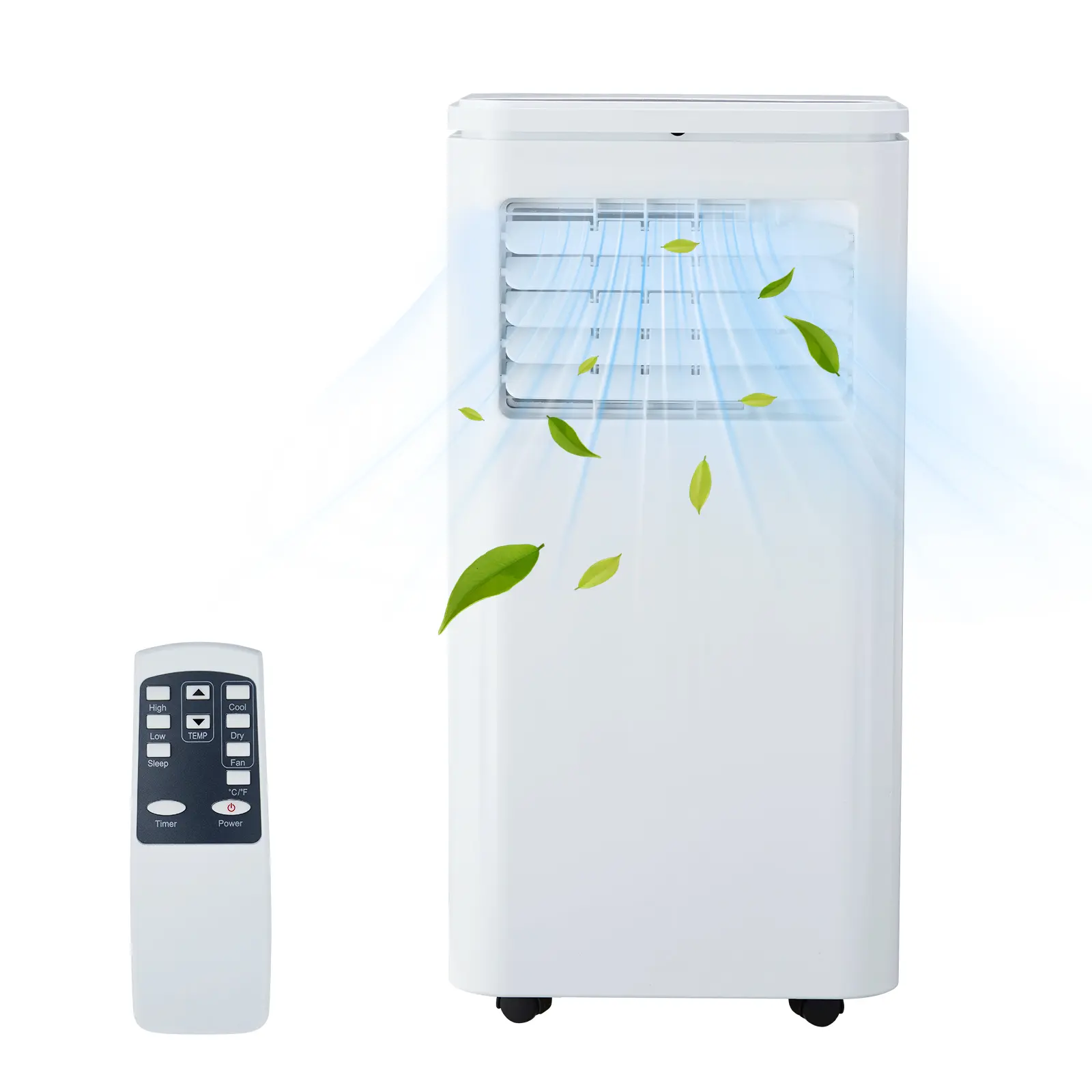 10,000 BTU Portable Air Conditioner - 4-in-1 Indoor Use AC Unit with Cool, Fan, Dehumidifier, Sleep Mode, LED Display Screen, 24H Timer, Remote Control - Cools Up to 450 Sq.Ft for Bedroom, Living Room