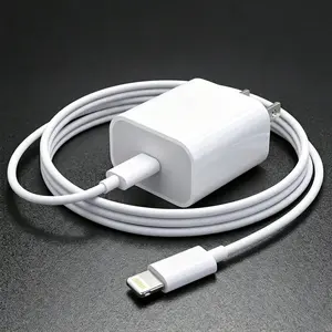 20W USB C Fast Charging Wall Charger + 3.3Ft/100cm Type C To Lightning High-Efficiency Charging Cable Data Transfer Cable Compatible With IPhone 14 13 12 11 Series Adapter Set