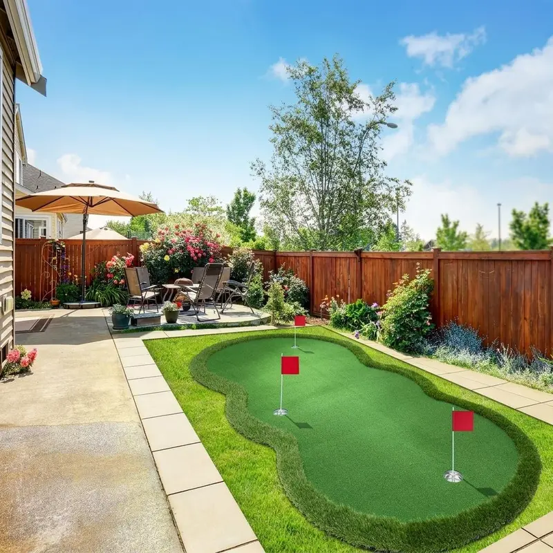 ⛳ Turning your living room into a green. 10x5ft Golf Putting Mat – Dual-Turf, Heavy Duty, 3 Holes & Flags – Perfect for Swing Practice, Indoor Training or Putting Party! ✨, Golf Practice Equipment, Golf Supply