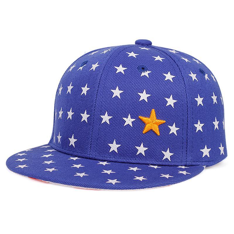 Children’s Five-Pointed Star Embroidery Baseball Cap – Adjustable Hip-Hop Hat for Boys and Girls, Casual Outdoor Hat for Spring and Autumn