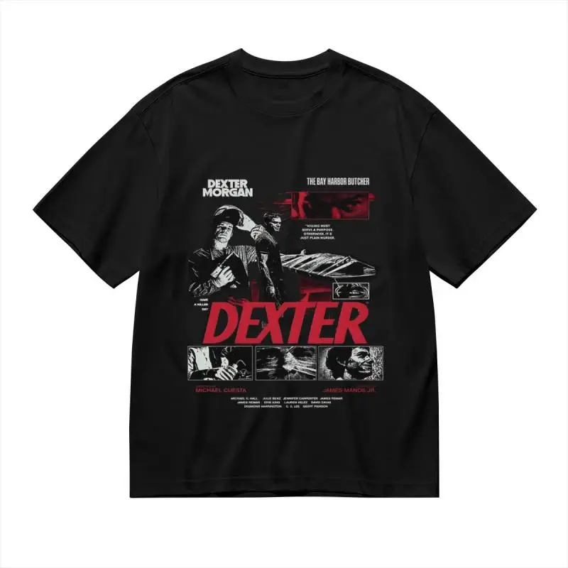 Dexter Vintage Shirt - Funny Dexter Movie Shirt, Morgan Graphic 90s Tee, Bay Harbor Butcher Shirt, Morgan Graphic 90s Tee, Movie Shirt, Crew Neck T-shirt, Trending Shirt Menswear Tops Streetwear Tshir