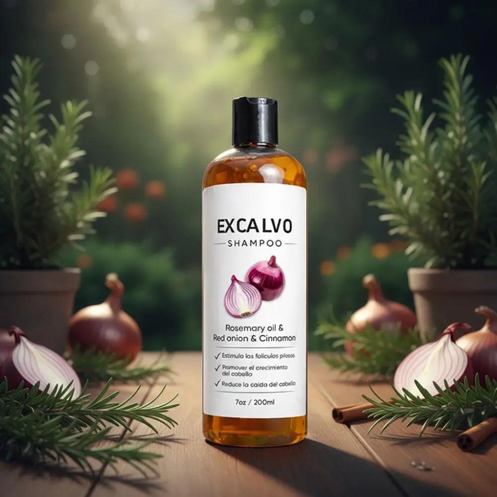 Rosemary Hair Shampoo Red Onion Extract Anti Hair Loss Nourish Follicle Oil Control Clean Scalp Soft Smooth Hair