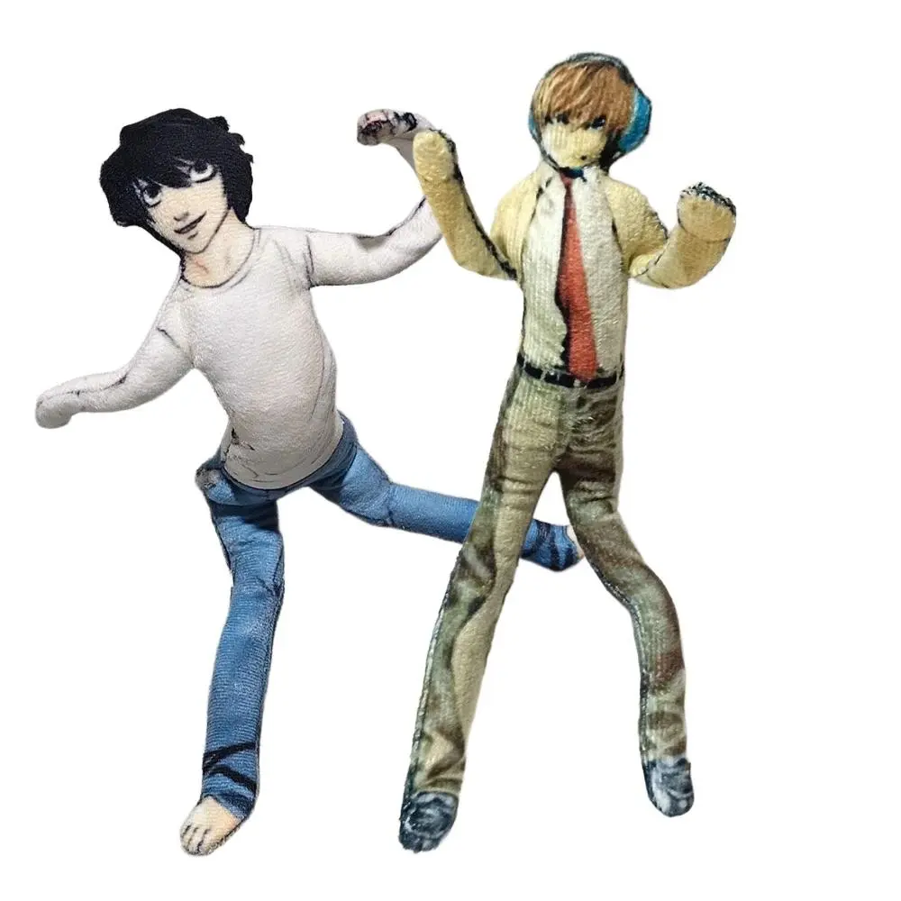 Anime L Lawliet and Yagami Light Stuffed Plush Doll, Cosplay Figure, Abstract Model, Fashion Room Decoration Toy, Halloween Gift