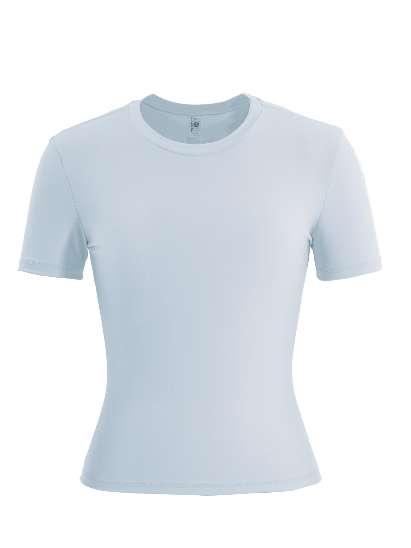 Two-piece Set Women's Solid Short Sleeve Round Neck Tee & High Waist Skinny Shorts Tracksuit Set, Sporty Breathable Comfortable T-shirt & Shorts, Ladies Sportswear for Indoor Outdoor Wear, Sportswear for Running, Athletic Fashion Activewear