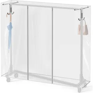 Cover and Tube Bracket for Z-Base Garment Rack (Garment Rack NOT Included)