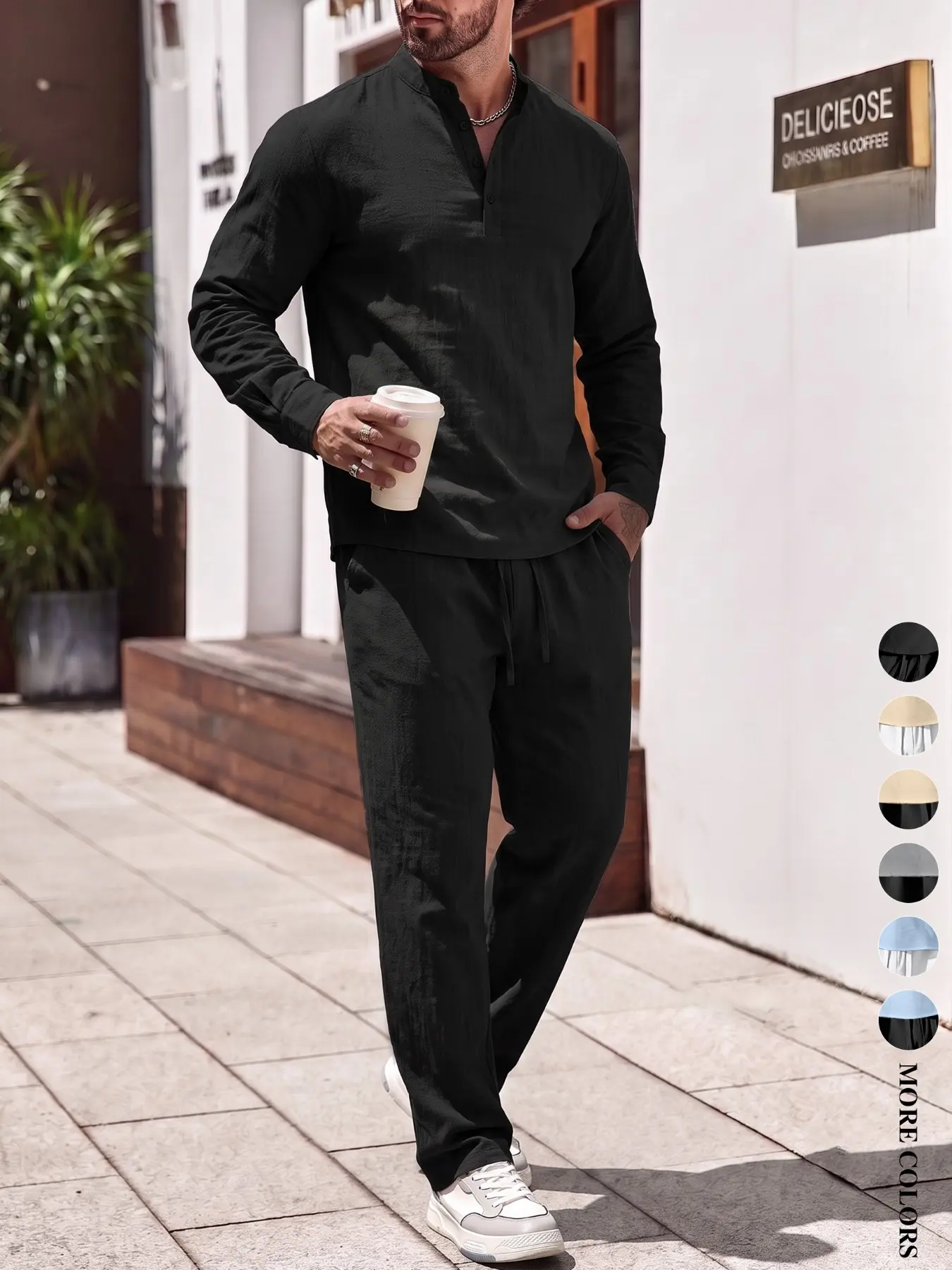 Men’s, spring and fall, everyday, beach vacation, island getaway, lightweight and breathable, matching set, loungewear, workwear, outdoor, urban, relaxed fit, trendy, streetwear, casual, youthful, minimalist, vintage, versatile, premium feel, sophisticate