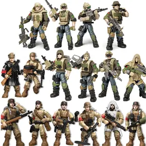 2026 hot item World War 2 WW2 Army Military Soldiers Special Forces Model Assemble Building Blocks Bricks Children's Toys Gift
