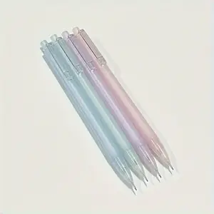 4 ergonomic automatic pencils 0.5mm/0.7mm - for art and writing, school and office supplies with desktop stand