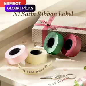 4 Rolls N1/b18 Ribbon Set, Multiple Ribbons for Gifts, Weddings, Parties, Crafts, Durable Design, Free Editing, Address Labels, Ideal for Niimbot N1 B18 Label Printer #GLOBAL PICKS