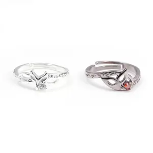 Game Persona 5 Ring Amamiya Ren Fox Mask Adjustable Finger Rings for Women Men Cosplay Jewelry Accessories Gift
