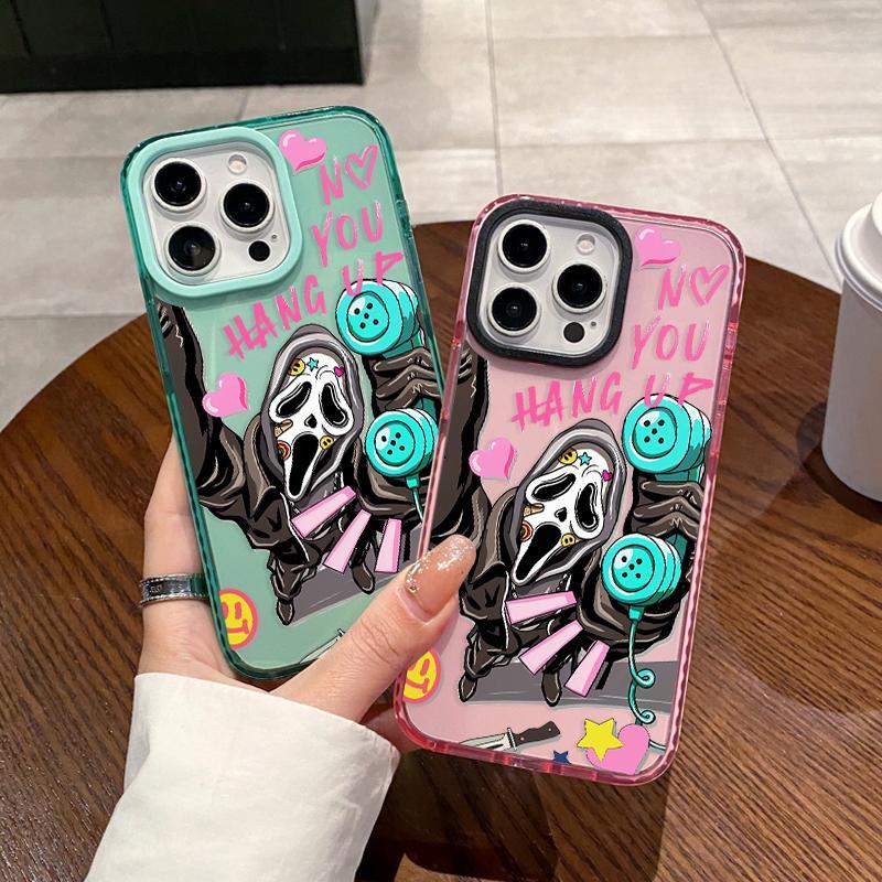 Phone case for iPhone 17  16 Pro Max 15 Plus 14 13 12 11 Ghostly Hang - up Anti-Yellowing Shockproof durable ultra-thin Crystal Cover