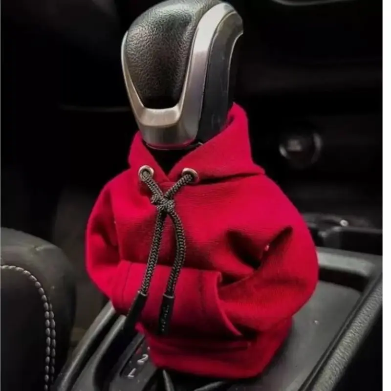 Mini Car Gear Shift Cover Hoodie, Interior Gear Knob Fashion Shirt Decoration, Stylish Automotive Accessory, Perfect for Car Enthusiasts