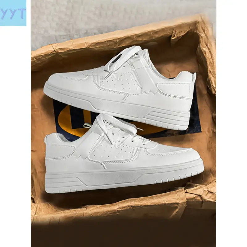 YYT1 Pure Color Men's Sneakers, Classic Sneakers, Casual Fashion Footwear, Comfortable All-Day Wear, Ideal Daily Use, Stylish and Versatile Design, Trainer, Casual Sneaker, Shoes, All Seasons Sneakers