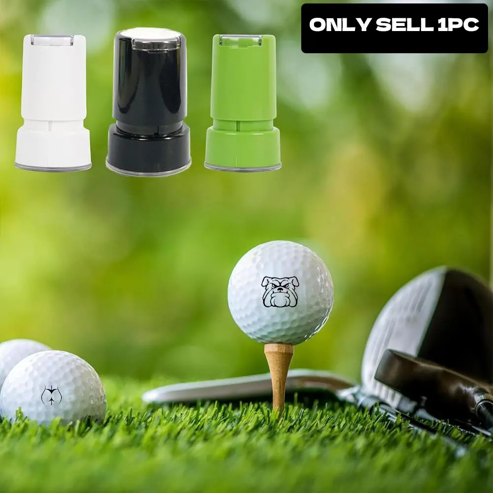 Reusable Self-Inking Golf Ball Stamp, Marking Tool for Identifying Golf Balls, Perfect Gift for Golfers, Golf Gift Accessory, Men & Women Golf Accessories