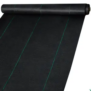 VEVOR Weed Control Fabric 6ft x 300ft - Geo Textile Fabric Heavy Duty - Woven Ground Cover for Commercial Greenhouse, Yard, Garden Barrier Cloth Blocker Mat