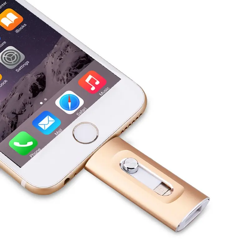 3 in 1 Portable Flash Drive, High Speed USB 3.0 Memory Storage, OTG Flash Pen Drive with Free Type-C Adapter for Android Phones/PC and More Devices