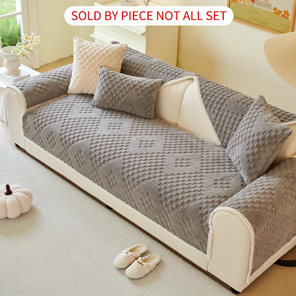 Square Sofa Cover, Quilted Sofa Cover, 1 Count Non-slip Soft Comfortable Sofa Cushion Cover, Sofa Protector for Home Living Room, Bedroom Accessories