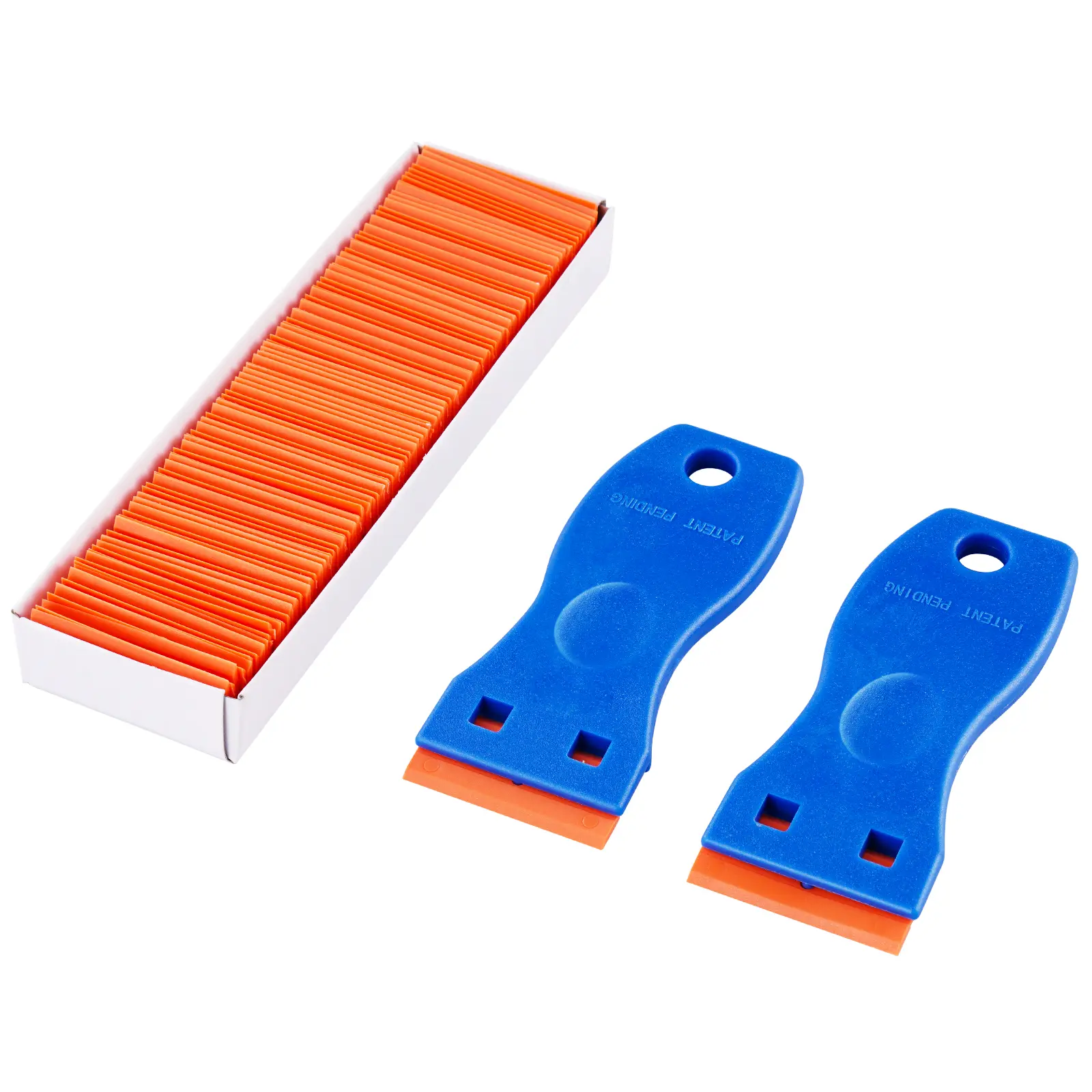 Plastic Razor Blade Scraper, Multi-Purpose Functionality, Ergonomically Designed Handle, Easy to Clean & Store, High Efficiency Cleaning