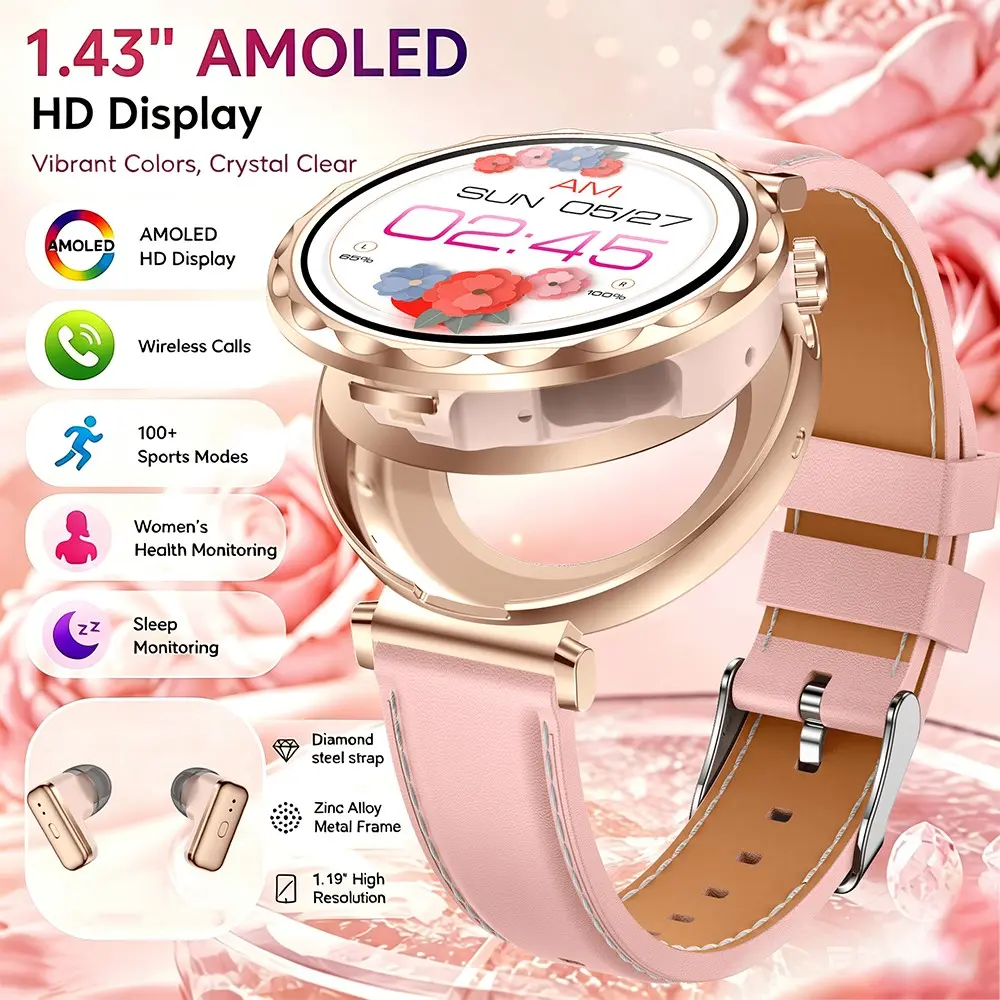 New TWS Smartwatch for Men and Women, HD Screen, Bluetooth-compatible, Wireless Calling, Multiple Sports Modes, Message Alerts, Music Playback, Weather Check, Fitness Smart Watches