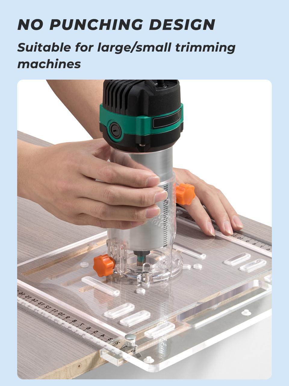 IMBOT Cutting Machine Transparent Base Plate 0.8cm Acrylic Material with High-definition Scale Durable And Wear-Resistant Cutting Machine And Circular Saw Accessories