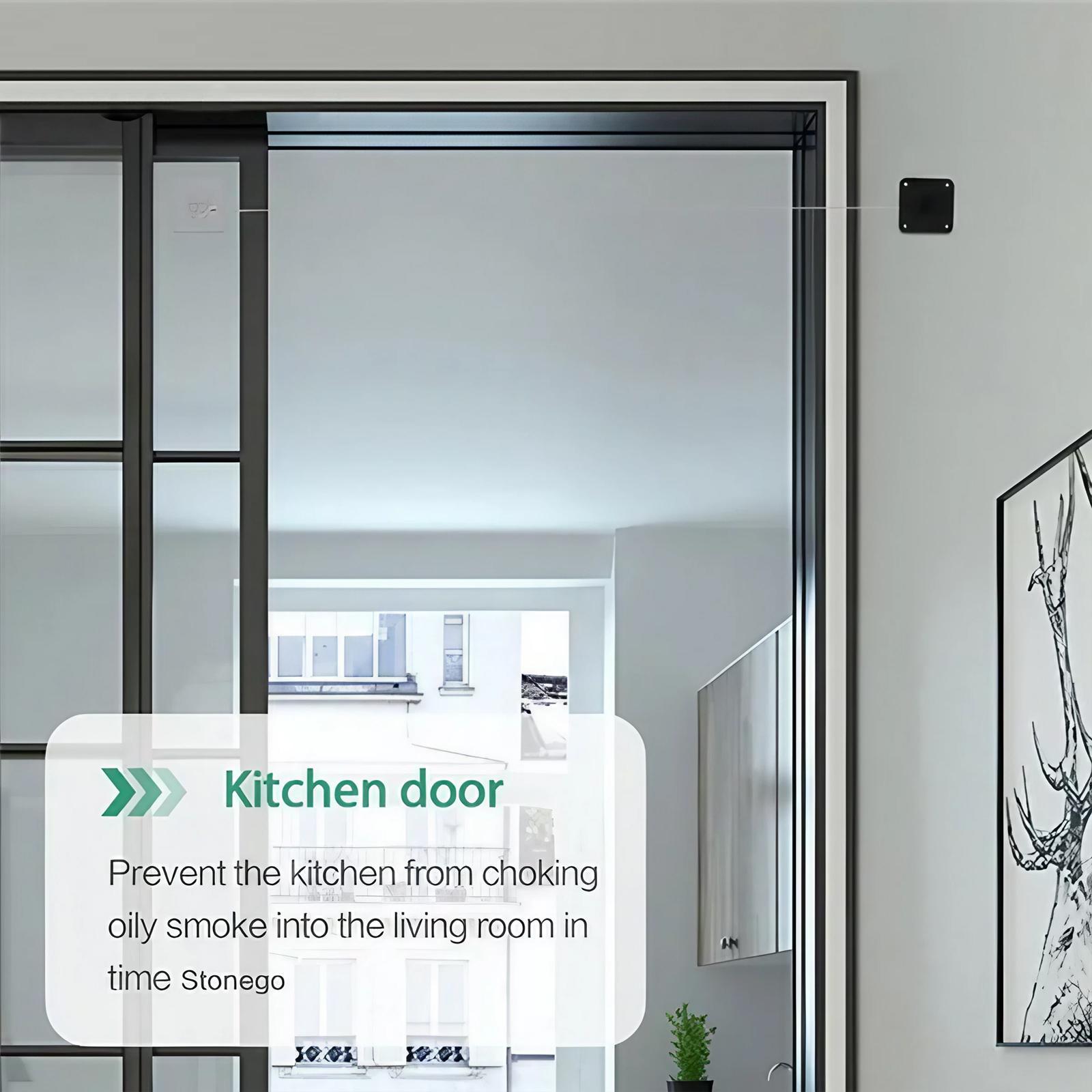 Automatic Sensor Door Closer, Punch Free Automatic Door Closer, Multifunctional Door Closer for Home, Office, Hotel, Dormitory, Door Hardware