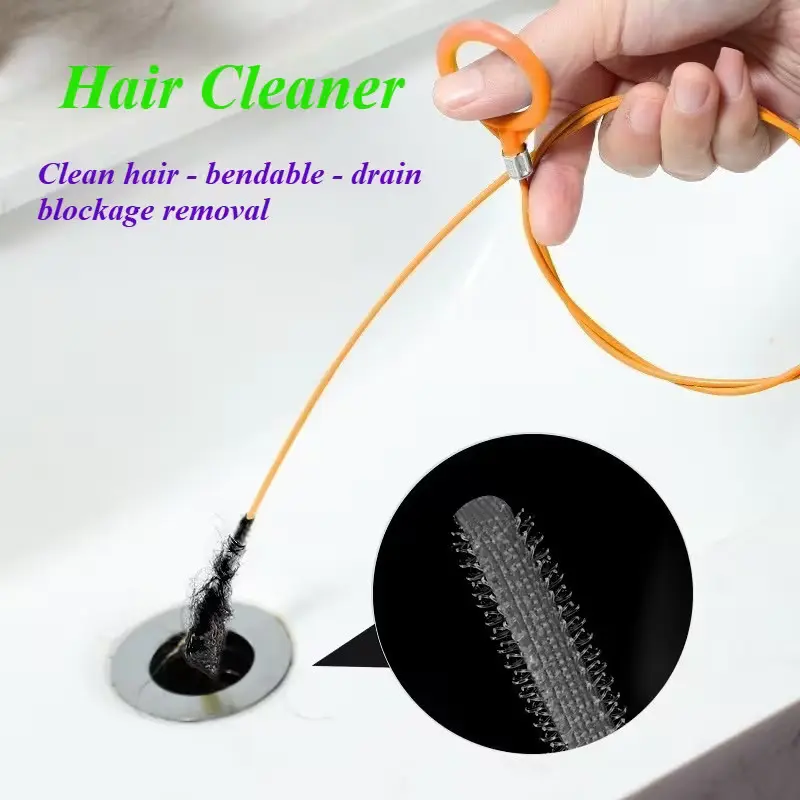 1pc Multi-Functional Hair Drain Cleaning Tool, Bathroom Sink Pipe Unblocker, Ideal for Halloween, Valentine's Day, Back-To-School, Christmas, Birthday Gifts
