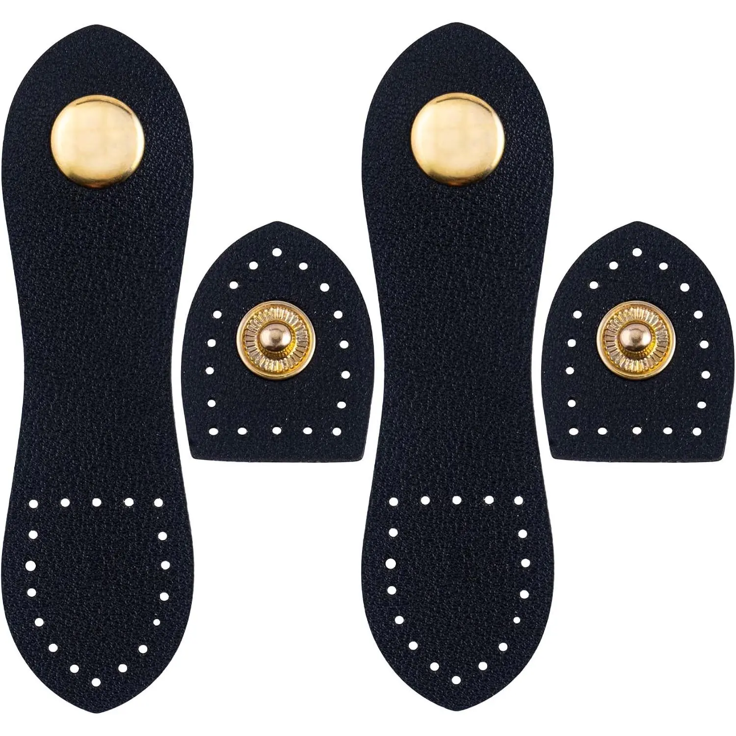 Leather Snap Buckles Closure, Sew  Leather Snap Button Purse Closure Fasteners for Purse Wallet Bags