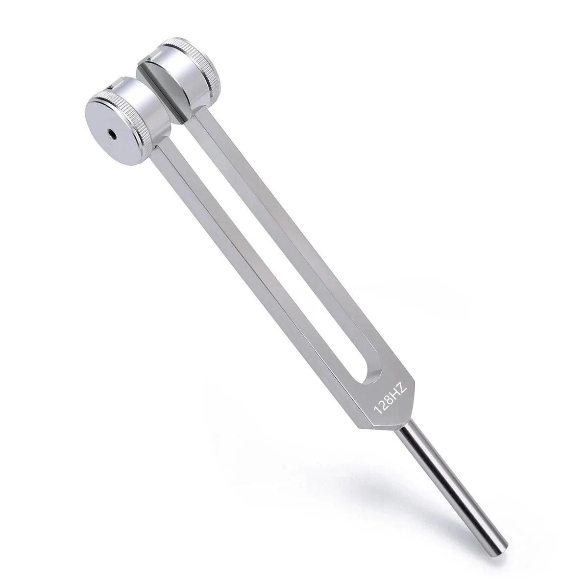 128Hz Tuning Fork Aluminum Alloy Sound Therapy Tool for Meditation Yoga Relaxation Nervous System Balance Acoustic Resonance Health Care Use
