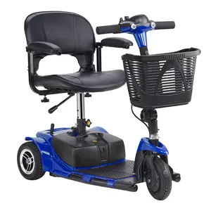 VEVOR 3 Wheel Folding Mobility Scooter for Adults & Seniors, Heavy-Duty Electric Powered Mobility Scooter & 12 Mile Long Range, All Terrain Travel Wheelchair with 9 °   Climbing Capacity, 265lb Capacity